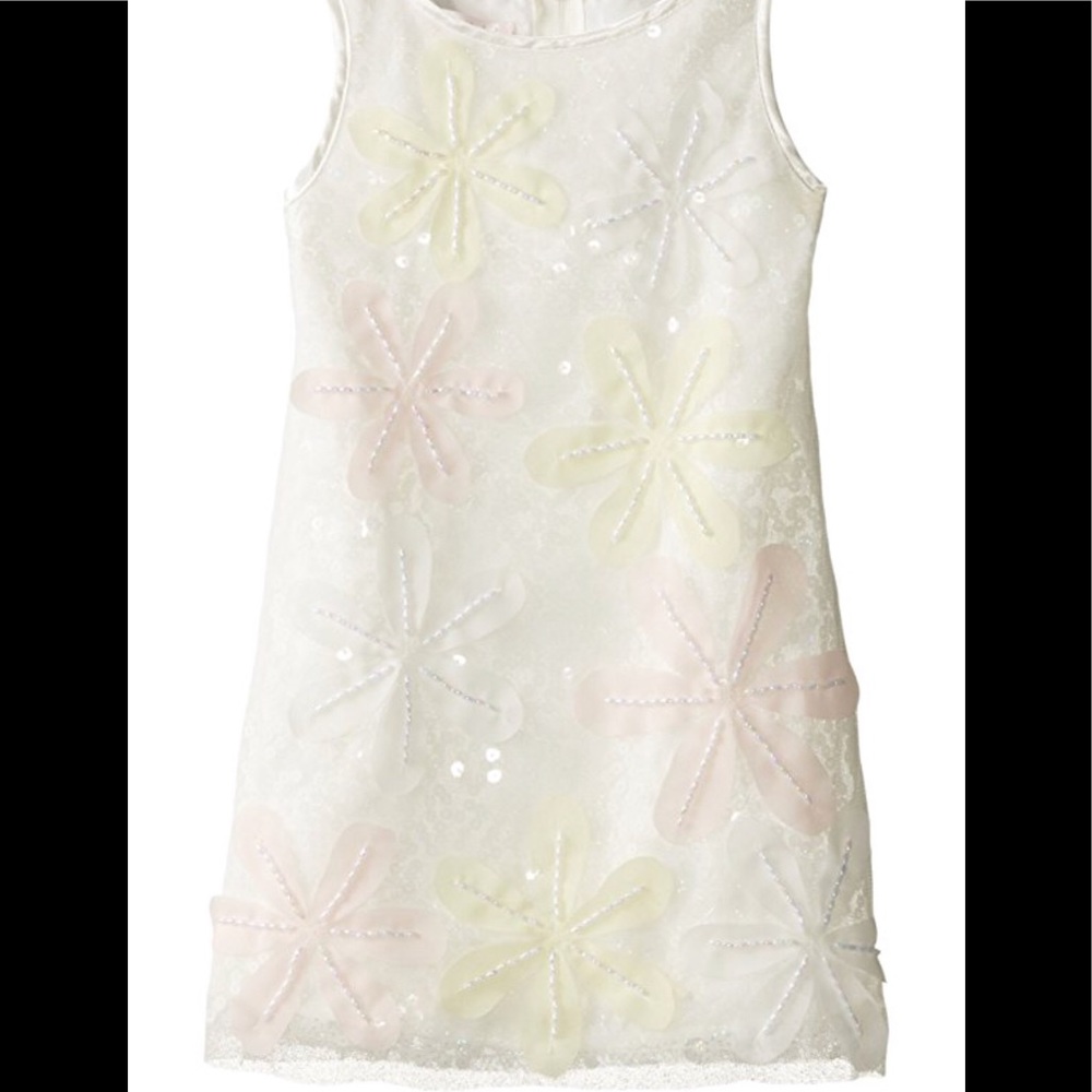 Girls Biscotti Chemise Ivory Dress